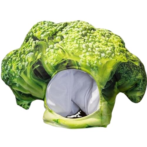 Disfraz de brócoli de Halloween con sombrero de felpa para adultos y cosplay 4