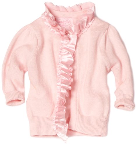 Mud Pie Girls' Baby-Newborn Winged Cardigan, Pink, 3-6 Months