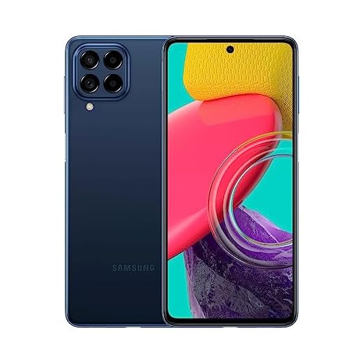 Samsung Galaxy M53 128GB 5G Wi-Fi Tela 6.7'' Dual Chip 8GB RAM Câmera Quádrupla + Selfie 32MP Bateria de 5000mAh - Azul