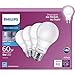 Philips LED Dimmable A19 Light Bulb: 800-Lumen 5000-Kelvin 9-Watt (60-Watt Equivalent) E26 Base, Day Light, (4 Pack)
