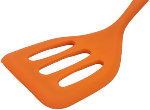 Miniatura 3 de Mini espátula de silicona antiadherente de 8 pulgadas de largo, ideal para huevos, hornear, porciones pequeñas y más (1 paquete, naranja)