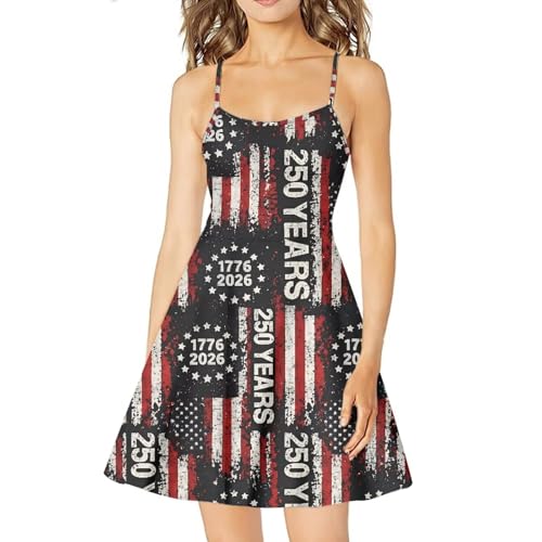 Image of Biyejit Women Casual Loose Dress Strap Long Summer Beach Swing Dress