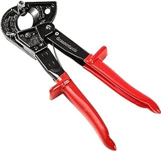 Ratchet Cable Cutter,Ratcheting Cutter and Wire Cable Cutter Cut up to 240mm², HS325A Heavy Duty Aluminum and Copper Ratchet Cable Cutter,