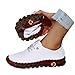 Imagen de Zapatillas Deportivas Mujer Negras Comodas Pretty Zapatos Deportivos Slip on Ligeros Clasico Moda Sneakers con Cordones Entretiempo Antideslizante Mocasines Barefoot Casual para Correr Atlético