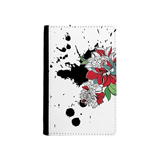 Portefeuille voyage passeport floral pivoine anti-perte de documents