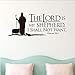 Produktbild Wandaufkleber,Wand Aufkleber,Wandaufkleber Vinyl,Psalm 23 Jehova Ist Meine Hirtenwand, Graviert Mit Vinyl-Wandtattoos Bibel Schrift Wandkunst Vinyl-Aufkleber 56 * 22Cm