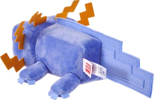 Mattel Minecraft Plüschfigur, sammelbarer blauer Axolotl – Ansicht 4