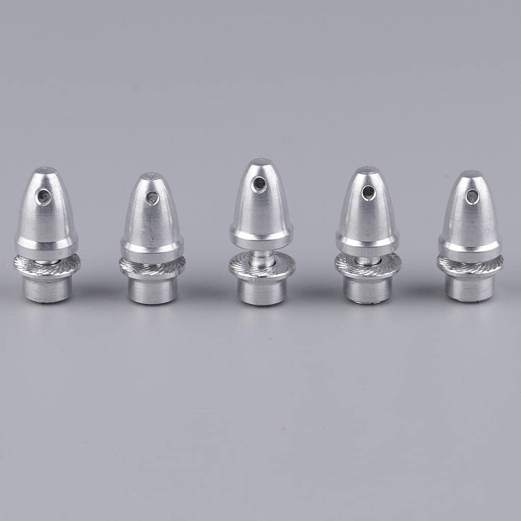 UJEAVETTE 5Pc 3.17Mm Aluminum Bullet Propeller Adapter Holder for Brushless Motor Prop