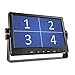 Produktbild Carmedien 9" Quad Monitor CM-NMR9Q4 4 Fach Split-Screen Video Display LCD LED TFT Bildschirm 12V - 24 Volt Auto