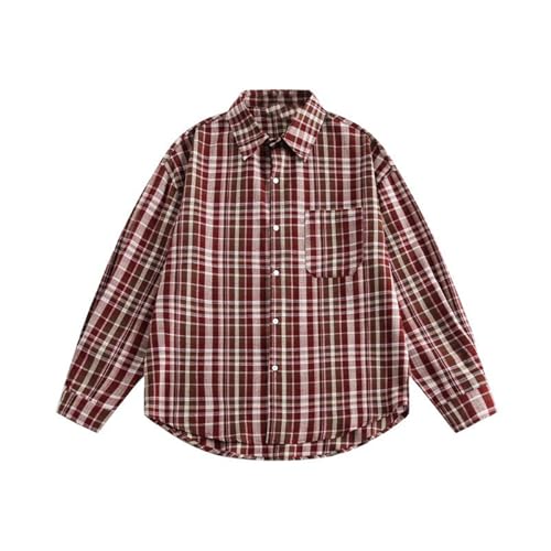 Chemise de printemps ample manches longues vêtement mode homme léger