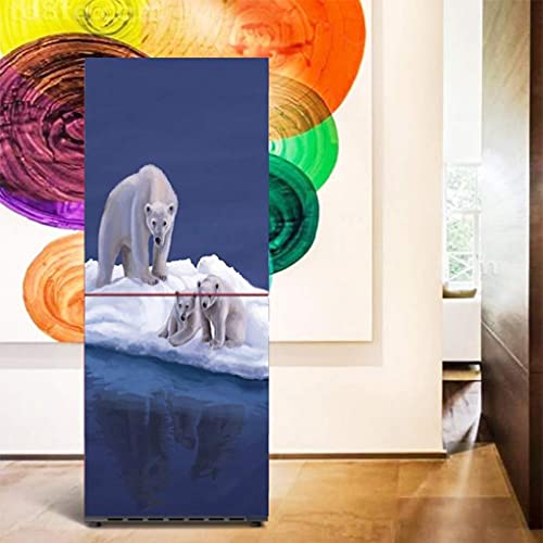 Vinilo de pared de puerta autoadhesivo y resistente de 60x180cm floral 6