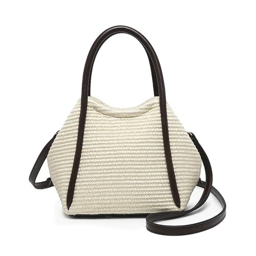 Vegan Straw Satchel Brynne by Jen & Co.