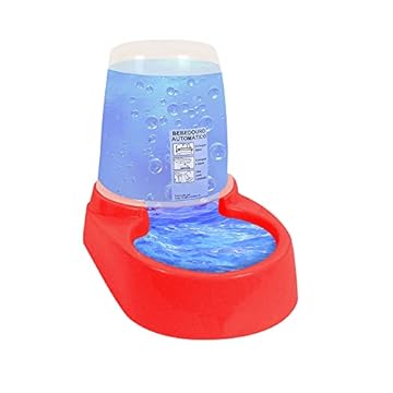 MY PET BRASIL Comedouro Para Cães Comedouro Dupla Função 2 Em 1 Comedouro E Bebedouro Automático E Prático Vermelho