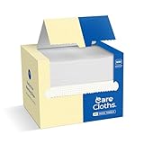 Carecloths Ultra Deluxe Disposable Face Towel, Fragrance & Lint-Free, 100% Biodegradable, Cloths Like Feel, 40ct, MINI Size 7.87
