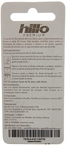 Hillo Fio Dental Pocket Extrafino 25M 2Un, Hillo