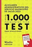 salud madrid intranet  Auxiliares Administrativos del Servicio Madrileño de Salud 2025. Más de 1.000 preguntas Tipo Test para oposiciones