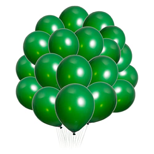 Image of 300 pack Green Balloons 12 Inch Dark green Latex Balloon Bulk for Party Supplies and Decorations