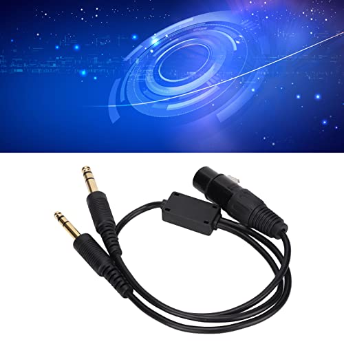 Adaptador de cable XLR a doble enchufe GA para aviación miniatura 5