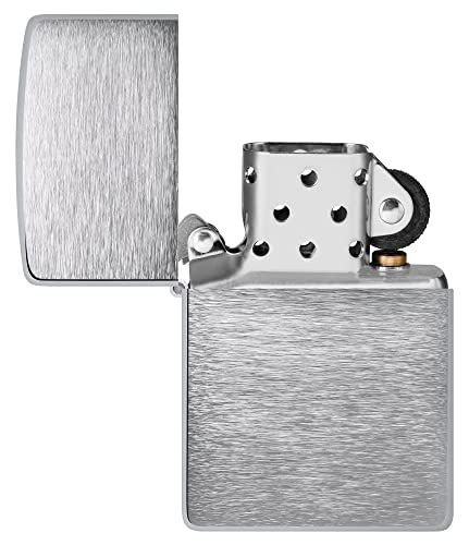 Encendedor Zippo Windproof Brushed Chrome miniatura 3