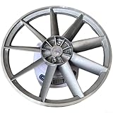 Desiumite Poulie de moteur de compresseur d'air de rechange en aluminium de 350 mm, poulie de courroie de pompe à air avec diamètre intérieur conique de 28 à 29 mm, compatible avec les courroies de