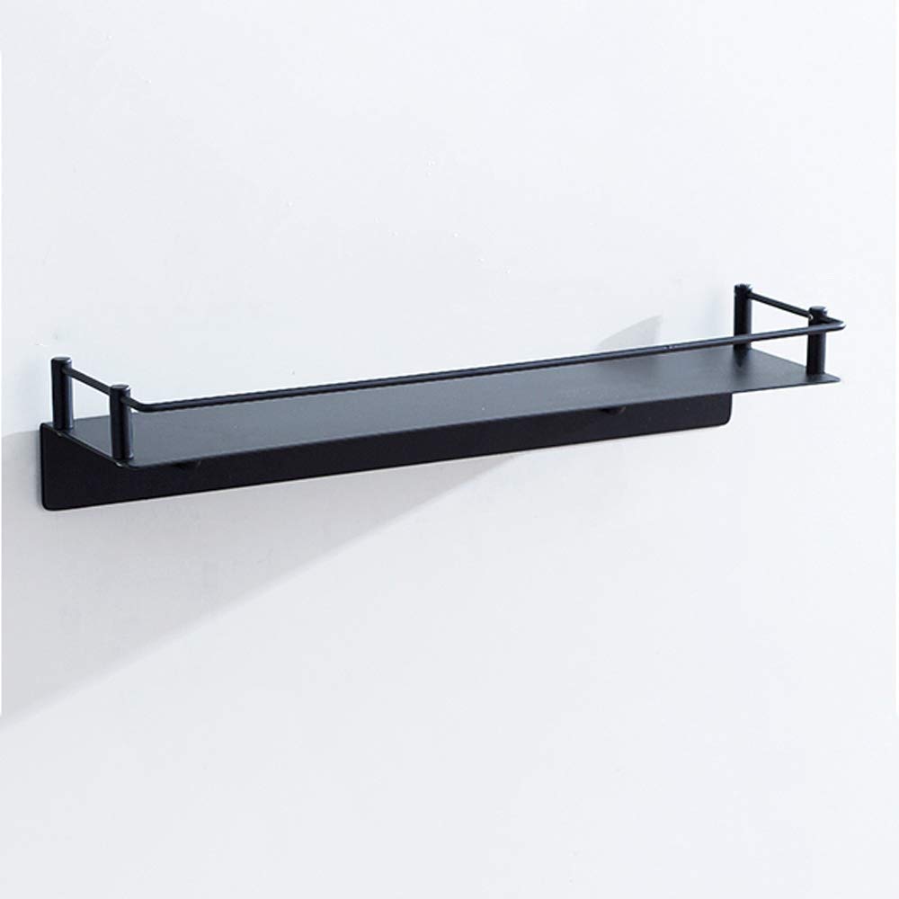 European Black Stainless Steel Shelf Bathroom Wall Mounted Antirust Storage Rack Stand Shower Caddy Organizer Holder Kitchen Lavatory