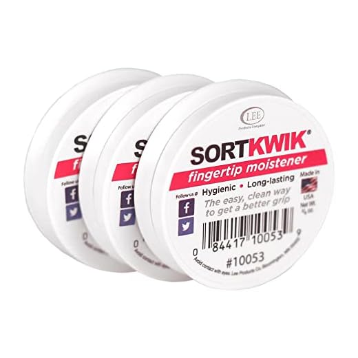 LEE 10053 Sortkwik Fingertip Moisteners, 3/8 oz, Pink (Pack of 3)