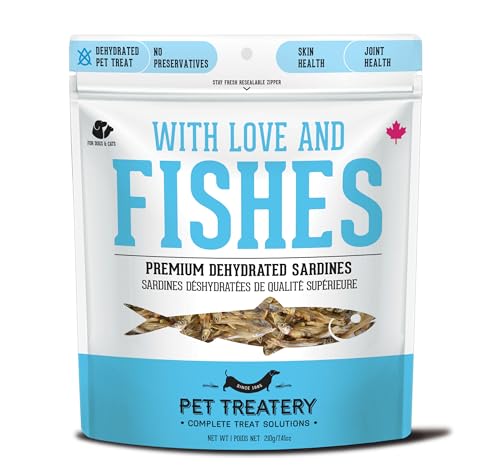Image of The Granville Island Pet Treatery Sardines for Dogs & Sardines for Cats (7.4 oz, Pack of 1) - Dehydrated Single Ingredient Dog Treats - All Natural Treats, Grain Free - Dog Training Treats