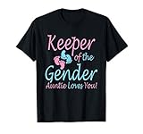 Keeper of the Gender Auntie - Gender Reveal Party Idea T-Shirt