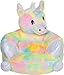 Trend Lab Rainbow Unicorn Toddler Plush Pillow Chair - Comfy Animal Chair for 1-3 Yrs Old, 21x19x19 Inches - Soft Lounge Bean Bag Alternative
