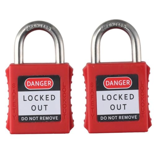 SHUATI Fechaduras de bloqueio com chave diferentes, 2 chaves por fechadura, aço inoxidável, duráveis