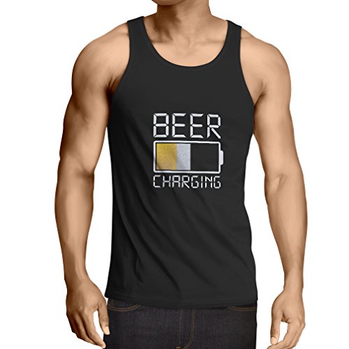 lepni.me Camisetas de Tirantes para Hombre Necesito más Cerveza, Regalos para los Amantes de la Cerveza (XXX-Large Negro Multicolor)
