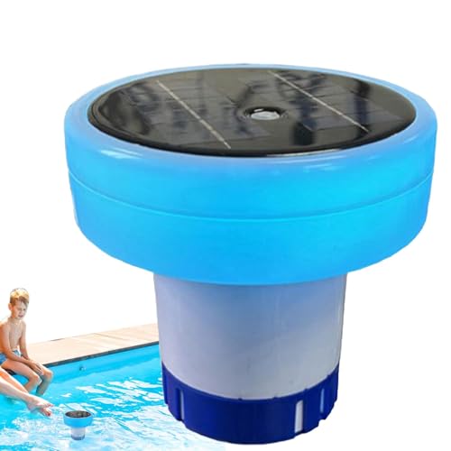 Ionizador Solar Para Piscina, Luces Solares Para Piscina | Limpiador Y Purificador De Agua Flotante | Flotador De Cloro Para Piscina Solar, Limpiador Y Purificador De Agua Flotante Para Pis