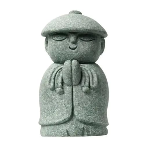 Statue Bouddha miniature durable et résistante aux intempéries pour déco extérieure