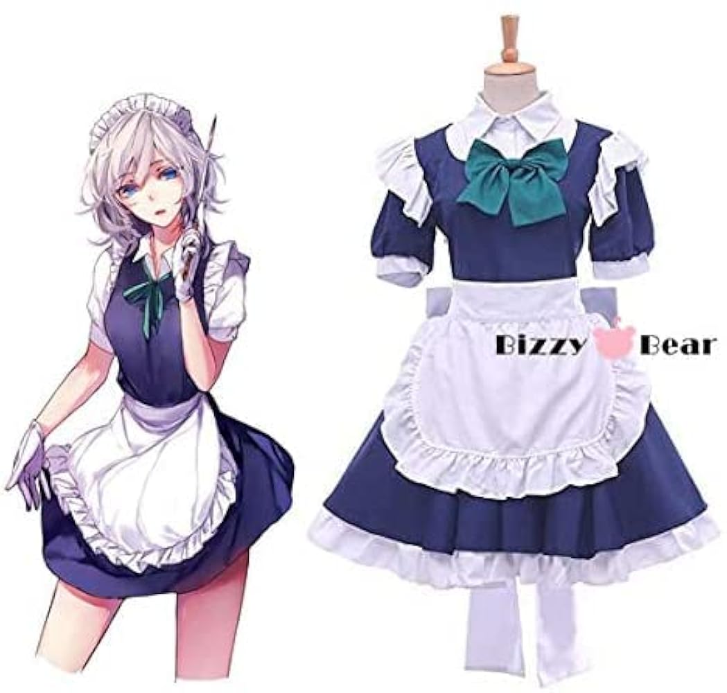 東方Project 十六夜咲夜 メイド服 女性Mサイズ コスプレ 東方 十六夜咲夜（いざよいさくや） メイド服 コスプレ衣装