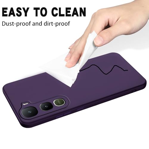 Image of Back Cover for Vivo Y400 5G / Y400 4G | Full Camera Protection | Premium Liquid Silicon Case | Flexible Bumper Case for Vivo Y400 5G / Y400 4G (Purple)