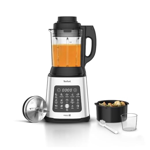 Tefal Blender & Soup Maker Perfectmix Cook, 2L, 10 Auto Programs, Smoothie Maker, Removable Blades, Cleaning Program & Brush, Glass Jug, Tamper, Hot & Cold Kitchen Blender, Cooking, BL83SD65