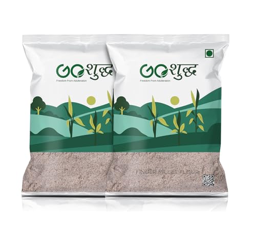 Goshudh Finger Millet Flour 2kg (1kg Each Pack of 2) | Ragi Atta