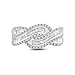 10k White Gold and Diamond Twist Ring (1/2 cttw, I-J Color, I3 Clarity)