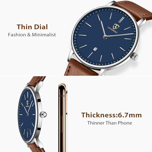 BEN NEVIS Minimalist Analog Watch for Men and Women with Leather Strap – Ultra-Thin Fashion Timepiece - Image 5