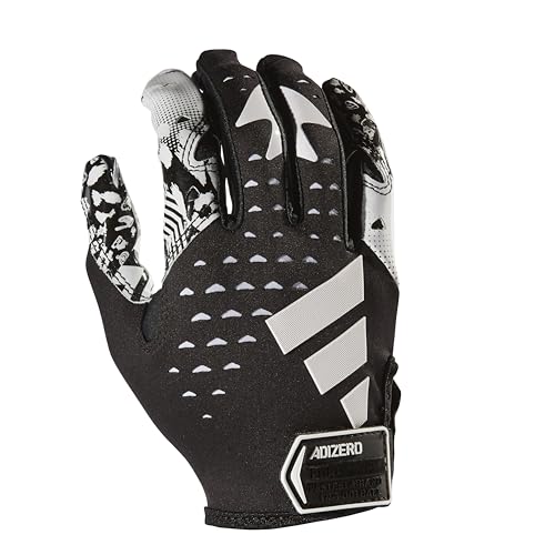 Adidas Adizero 13 Moments Football Gloves, Black/White, X-Large - image 1