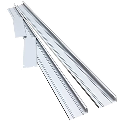 LED ATOMANT Confezione da 2 Cornice per Montaggio a Soffitto per Pannello LED 120x30cm, Alluminio Laccato Bianco, Pannello Non incluso