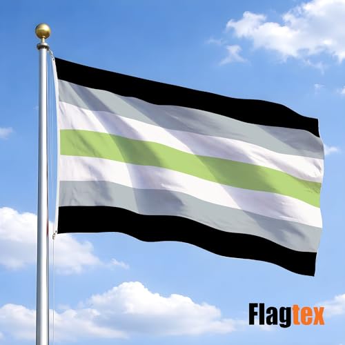 Grand drapeau Agender 240 cm x 150 cm pour defile lgbtqia et decoration
