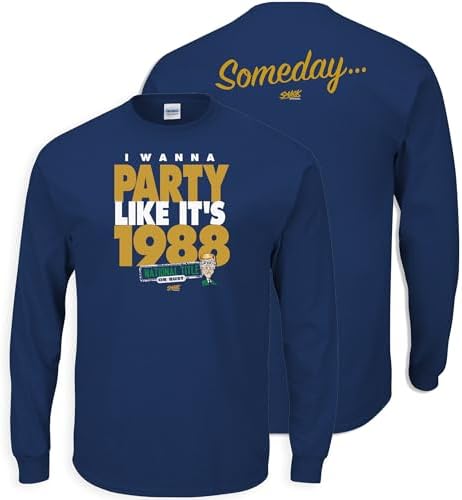 Smack Apparel I Wanna Party Like It's 1988 T-Shirt for Notre Dame College Fans (SM-5XL) image 5