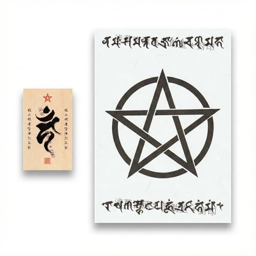 [浅草吉原九郎助堂] 【あらゆる願いを叶えると伝わる万能のお守り】 梵字の刀印護符「不動明王」 木曽ヒノキ 開運 厄除け 金運 交通安全 病気平癒 (陰陽式と陣符)