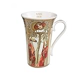 artis orbis alphonse mucha Formschöner Becher von Goebel im außergewöhnlichen Design von Alphonse Mucha, nach den Motiven: Herbst / Winter 1900
