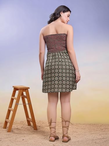 Image of PURVAJA Women's Off Shoulder Cotton Blend Dress