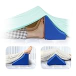 Blanket Lifter for Feet Bed Sheet Raiser Foot Block Pillow Cradle Tent Sleep Support Supplies Holder Foam Wedge for Toes Pain Leg Knee Ankle Post Surgery Recovery Hospital Assistance Device (BLUE)