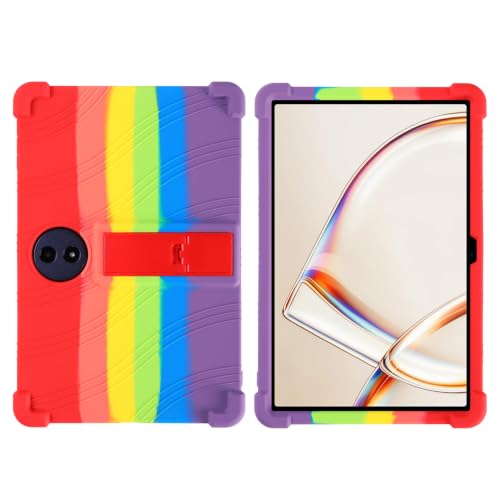 For TCL Tab A1 9425X1 �P�[�X �J�o�[ Pokaas �V���R�� TPU �\�t�g �X�^���h�@�\�t�� �l�����H�ی� �ϏՌ� ���h�~ �y�� �_�炩���i�J���[�j