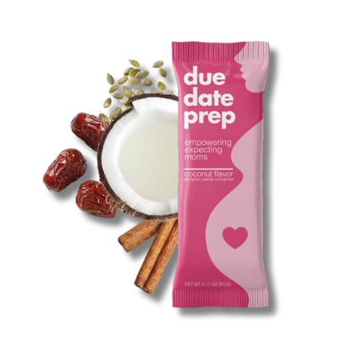 Image of Due Date Prep Snack Bars – Natural Labor Prep Support for Pregnant Women | Organic, Gluten-Free, Kosher | Third Trimester Snacks with Dates for Healthy Pregnancy