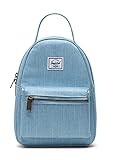 Zielgeschlecht: weiblich Herschel Damen Nova Mini Rucksack, Crosshatch aus leichtem Denim, Einheitsgröße